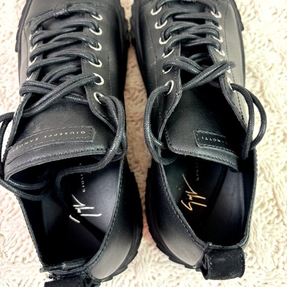 NEW Giuseppe Zanotti $725 Blabber Low Top Sneaker Shoes Black Mens 44.5EU 11.5US - Picture 10 of 15